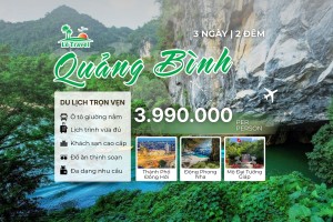 Tour du lịch Hà Nội - Quảng Bình 3 ngày 3 đêm bằng ô tô 2026